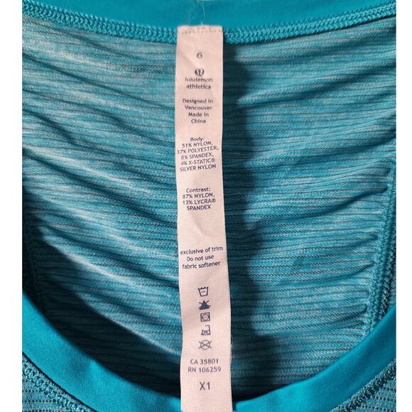 Lululemon Run: Silver Bullet Short Sleeve SS Tech Tee Ruffle Cinch T-Shirt Top - Picture 4 of 8